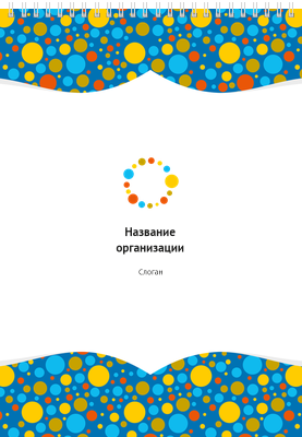 Вертикальные блокноты A4 - Цветные пузыри Передняя обложка